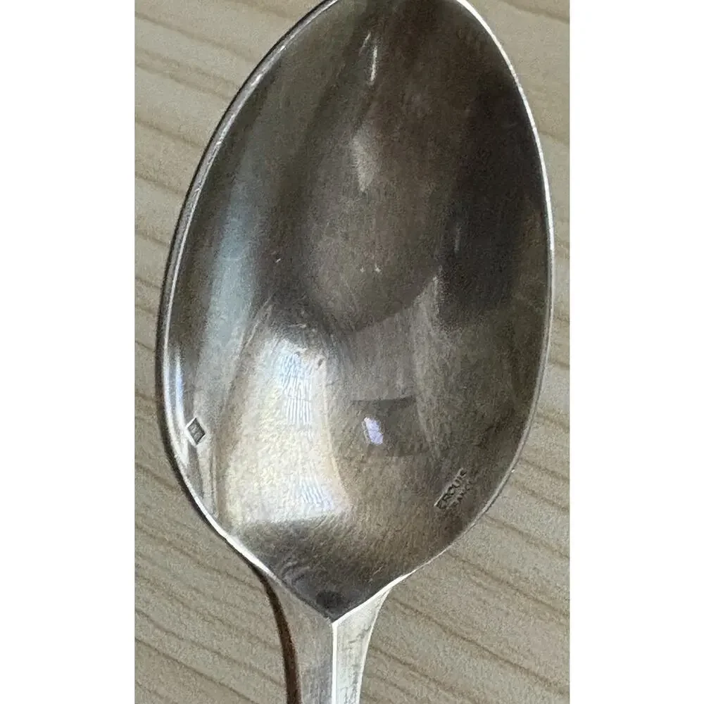 Vintage Ercuis France Silver plated Brantome Dessert Spoon